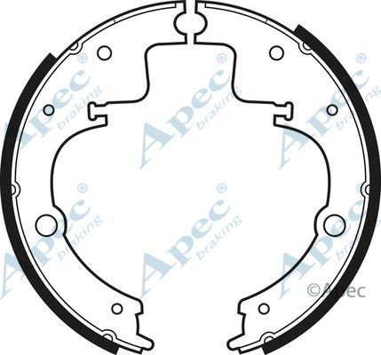 APEC BRAKING stabdžių trinkelių komplektas SHU378